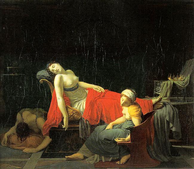 Julius Adam Der Tod der Kleopatra von Jean-Baptiste Regnault oil painting image